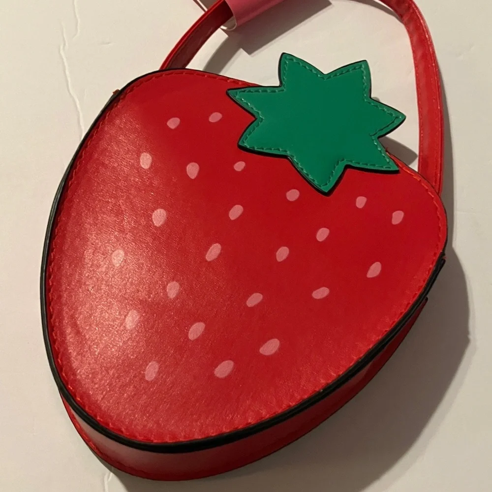 Isaac Mizrahi Red and Green Strawberry Kids Small Bag‎